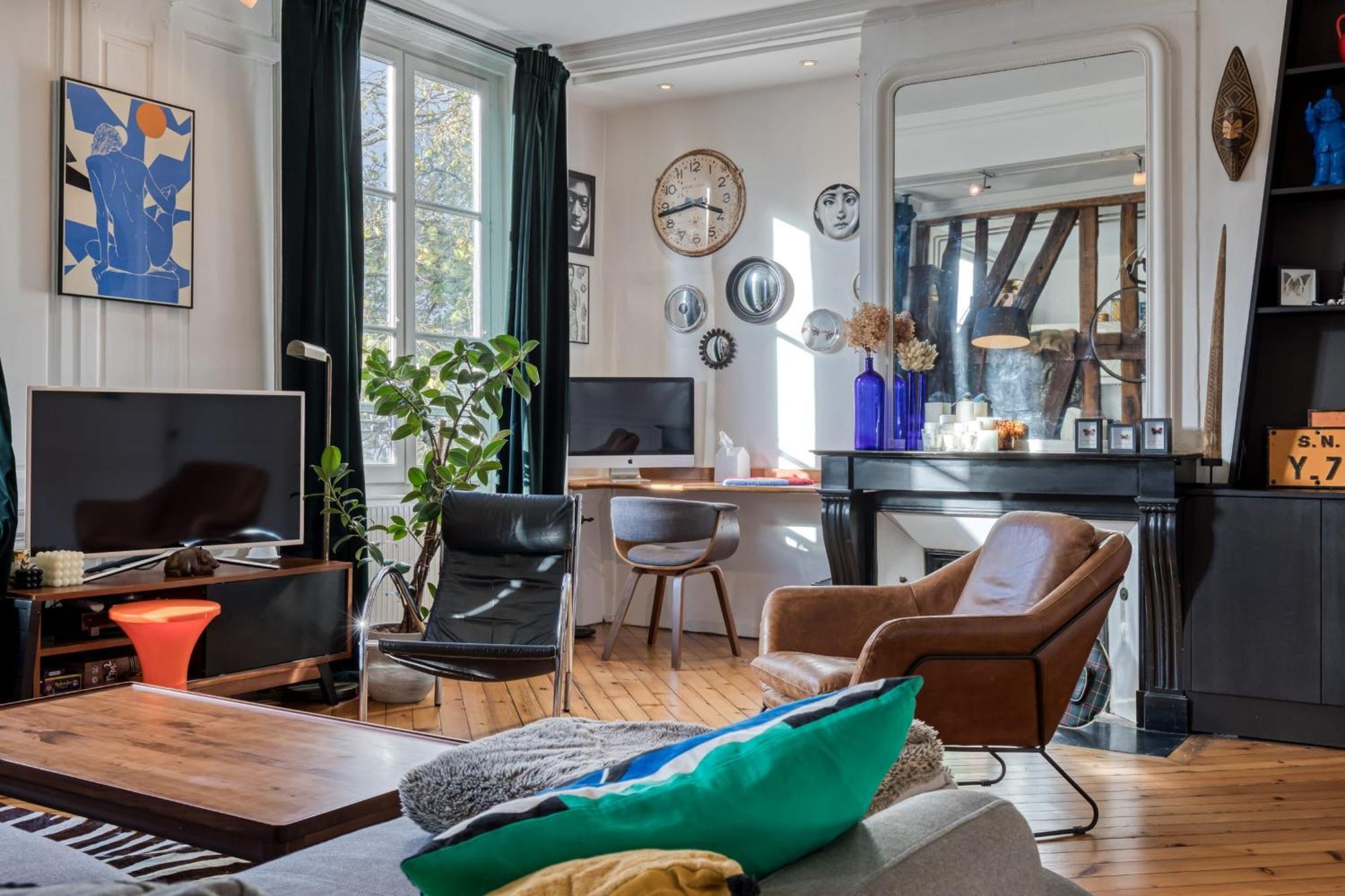 Gerard, Appartement Central Avec Parking Prive Rouen Bagian luar foto